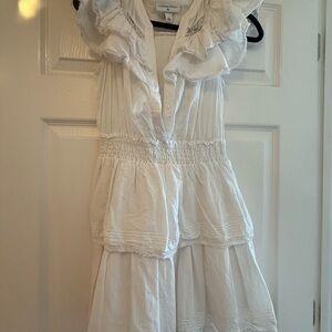 Love Shack Fancy X Target White Ruffled Dress